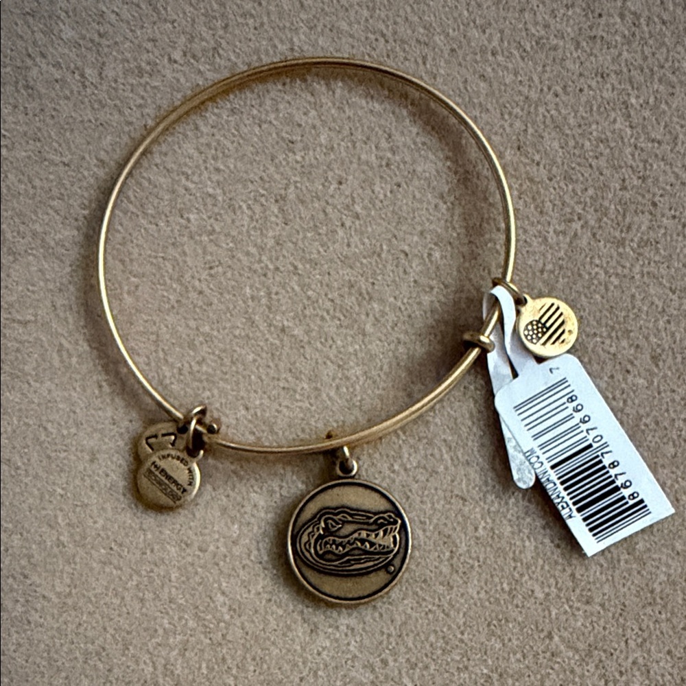 Alex and Ani UF Gator Bracelet with Charms